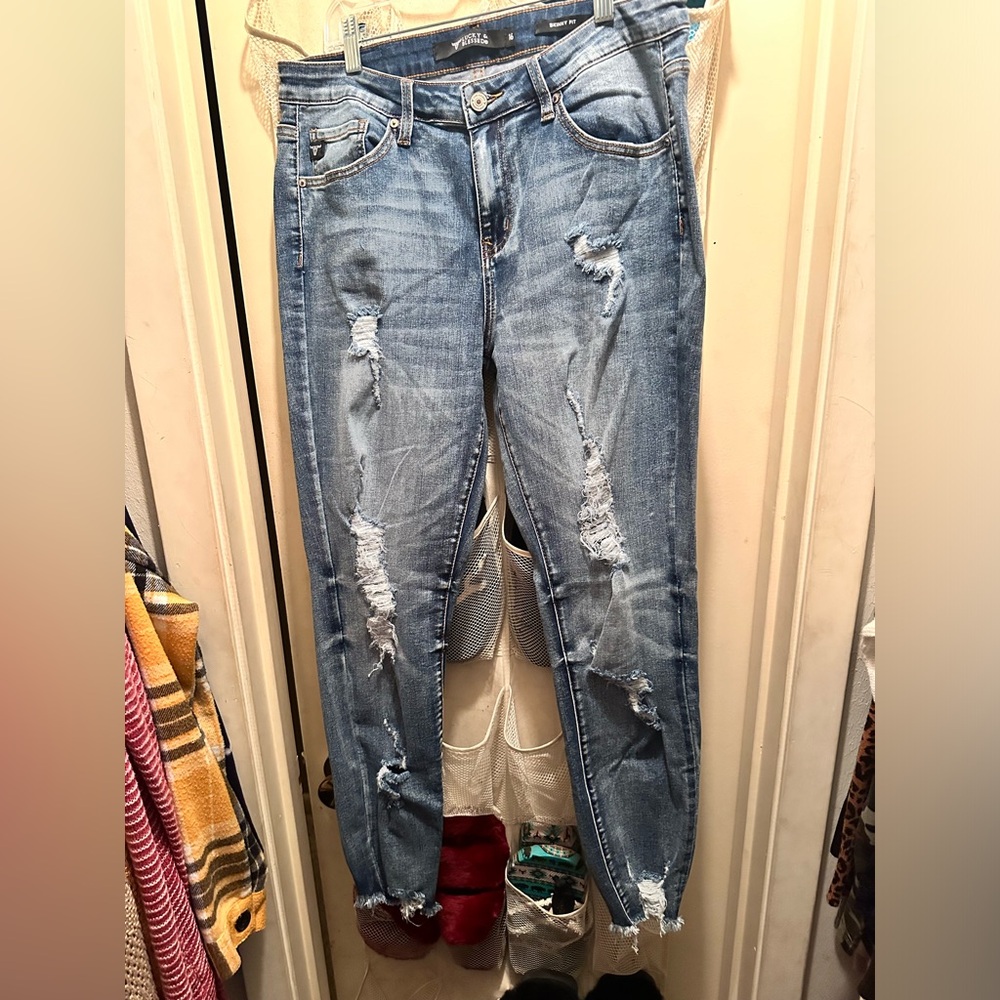 Lucky and Blessed jeans/capris